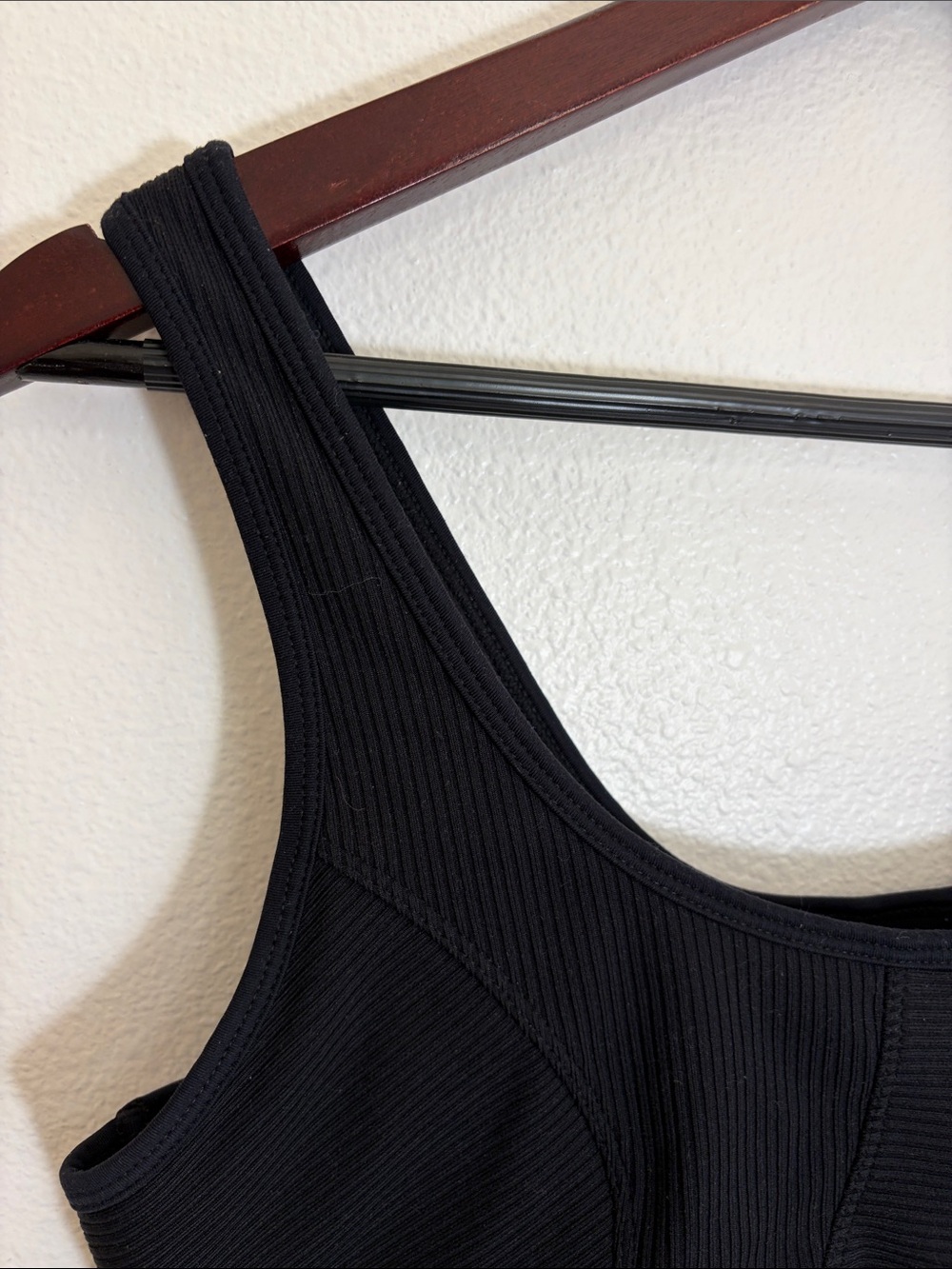 JoyLab Black Ribbed Sports Bra - Picture 2 of 5